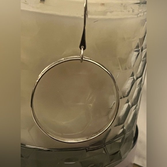 Silpada .925 Sterling Silver Etched Hoop Earrings - Picture 6 of 9